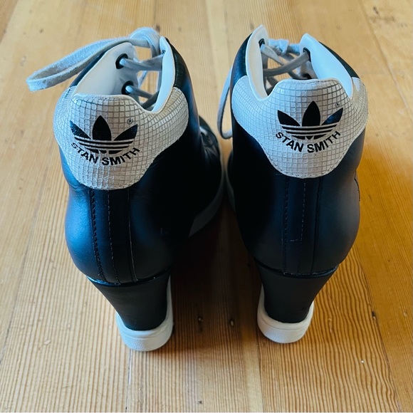 Adidas Stan Smith black wedge size 9 - Picture 4 of 7